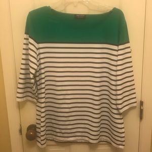 Saint James depuis 1889 Green & Navy/White Stripe